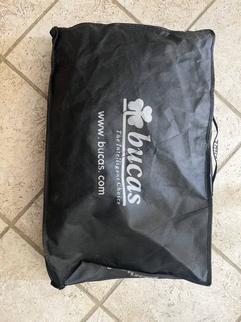 Couverture Bucas power cooler 155 cm bleu