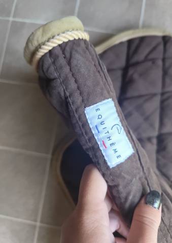 Tapis de selle Equithème Beige / Marron Cheval