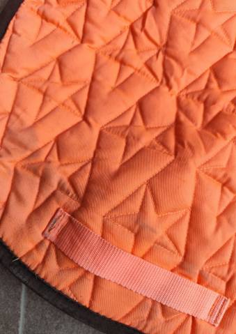 Tapis de selle orange Fouganza