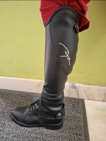 Mini-chaps enfant Dy'on en cuir Taille 12 (haut) 