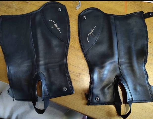 Mini-chaps enfant Dy'on en cuir Taille 12 (haut) 