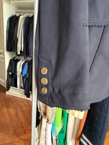 Magnifique Veste Le sabotier 32 bleu marine et or