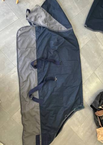 Equithème Couverture Imperméable Tyrex 600D 50g Marine/
