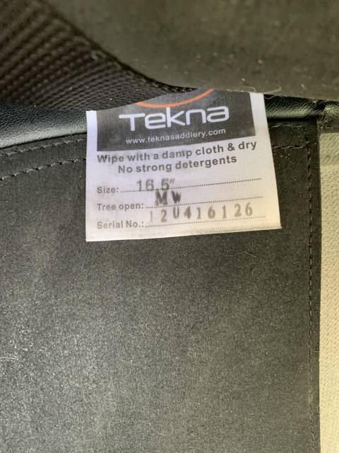 Selle dressage Tekna 16,5 Noire 