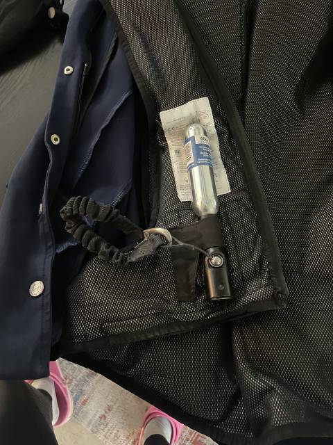 Veste air bag intégré 