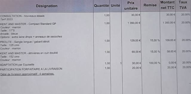 Selle 17.5 mixte KENT AND MASTER 