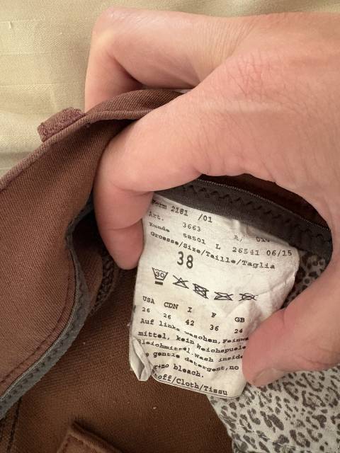 Pikeur pantalon marron irisé FR 36