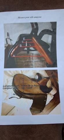 Selle amazone entièrement équipée 