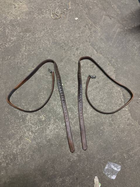 Étrivières Bruno Delgrange en cuir havane 135cm