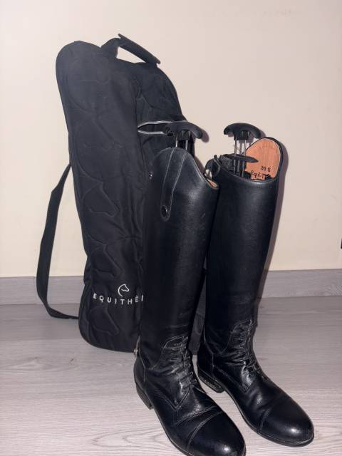 Botte equithème pied fin taille 36 et taille du mollet XS