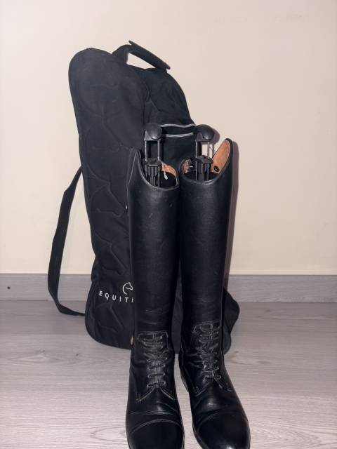 Botte equithème pied fin taille 36 et taille du mollet XS