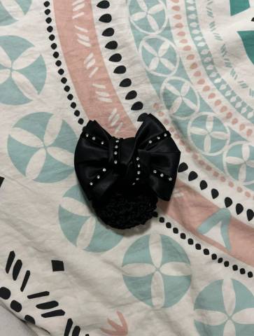 Résille noir à strass 