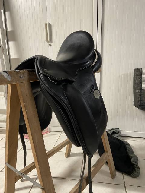 Selle dressage mono-quartier - Time Rider - 17,5