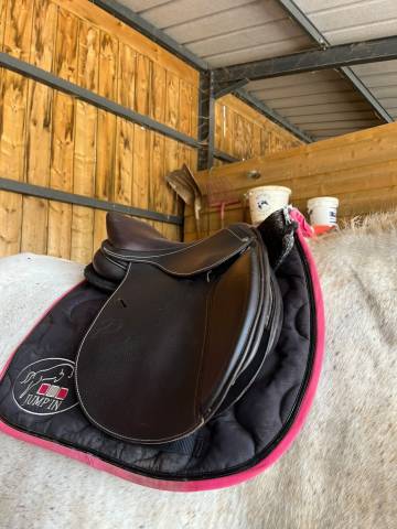 Selle mixte privilège équitation 17 pouces