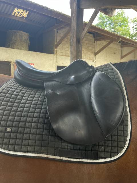 Selle childeric noire taille 17 