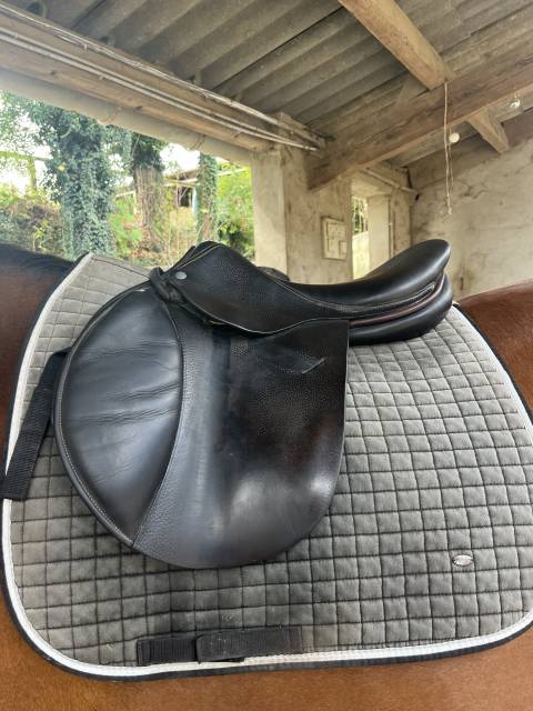 Selle childeric noire taille 17 