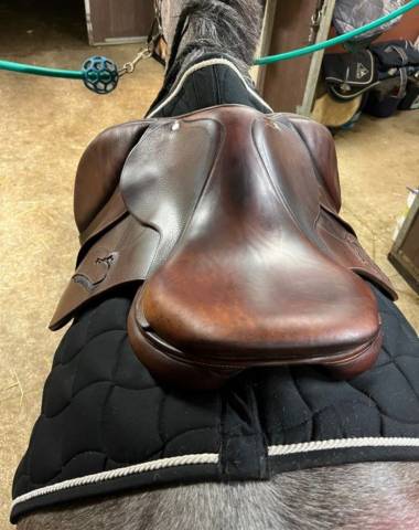 Selle Antares modèle contact 16,5’ havane