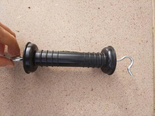 15 poignées isolantes noires pour clôture 