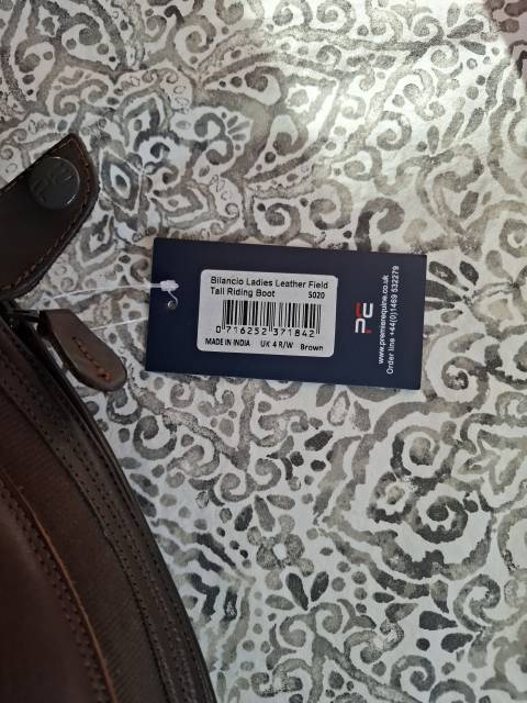 Bottes neuves Premier Équine marron femme/fille