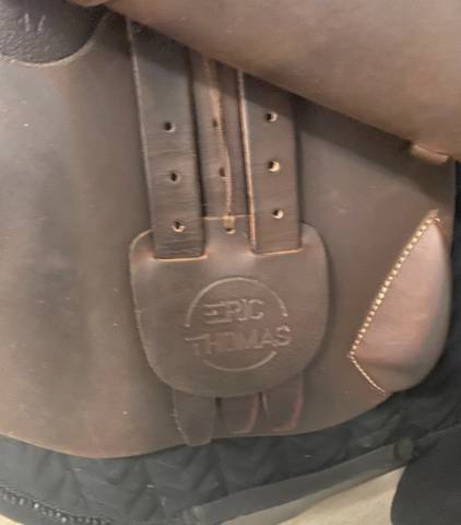 Selle mixte #Eric Thomas élite #17 pousse #étrivières #