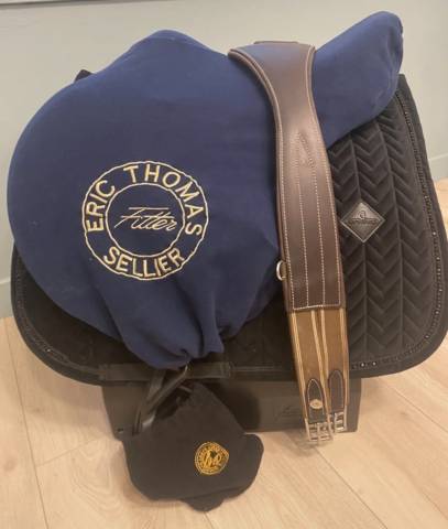 Selle mixte #Eric Thomas élite #17 pousse #étrivières #