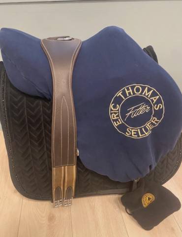 Selle mixte #Eric Thomas élite #17 pousse #étrivières #