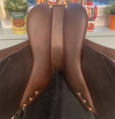 Selle mixte #Eric Thomas élite #17 pousse #étrivières #