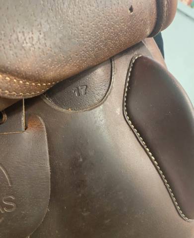 Selle mixte #Eric Thomas élite #17 pousse #étrivières #