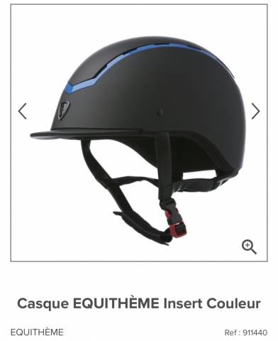 Bombe Equithème avec détails bleu