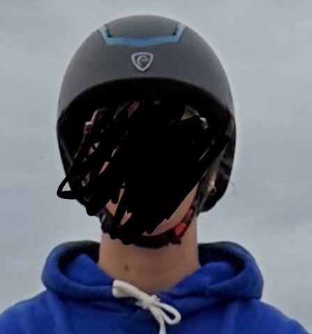 Bombe Equithème avec détails bleu