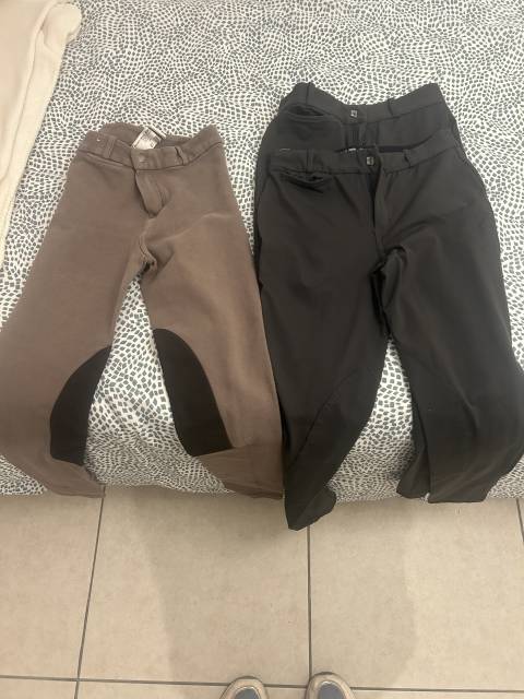 Lot 3 leggings équitation taille 14 ans 