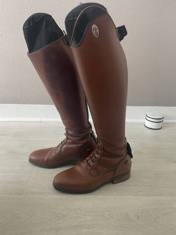 Bottes d'équitation Hathor Bottier sur mesure, cognac