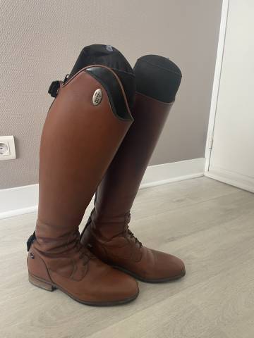 Bottes d'équitation Hathor Bottier sur mesure, cognac