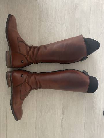 Bottes d'équitation Hathor Bottier sur mesure, cognac
