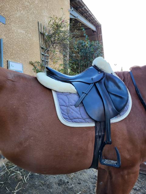 Selle Devoucoux en bon &eacute;tat 17,5
