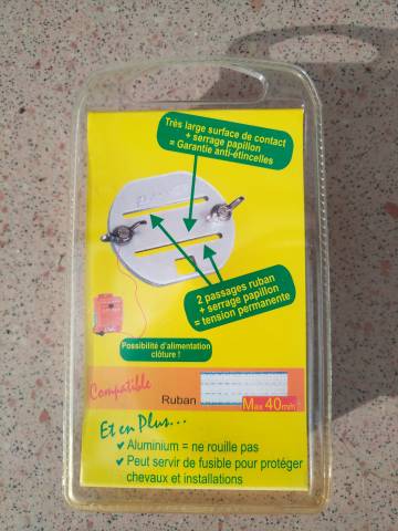 Boite passage ruban cl&ocirc;ture &eacute;lectrique cheval 