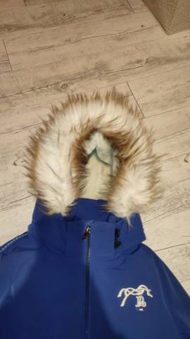 Manteau P&eacute;n&eacute;lope bleu - XS