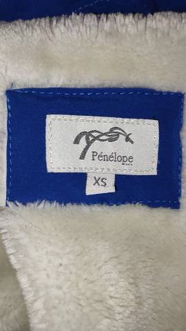 Manteau P&eacute;n&eacute;lope bleu - XS