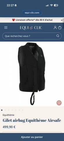 AIR BAG Equith&egrave;me Taille XS femme