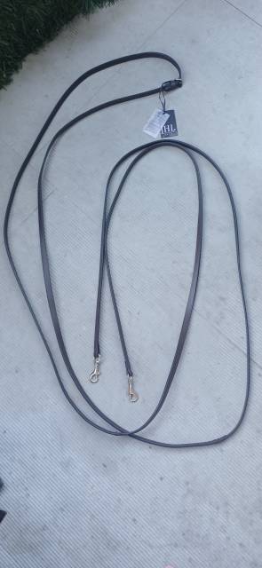 R&ecirc;nes Jumpers Horse Line, tout cuir avec mosqueton