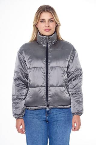 Janari Veste Puffer - Navy/Silver