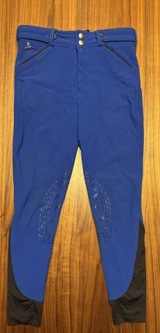 Pantalon bleu &eacute;lectrique P&eacute;n&eacute;lope 