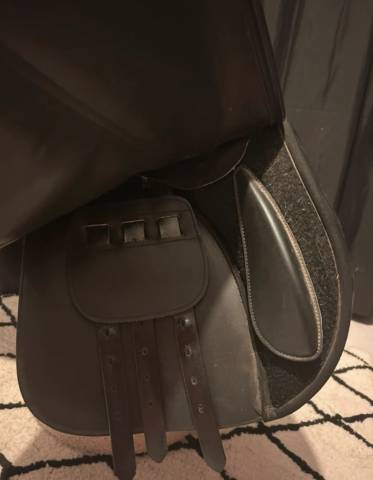 Selle d&rsquo;&eacute;quitation + &eacute;trivi&egrave;res