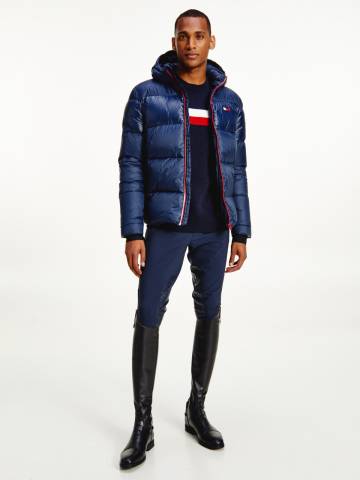 Doudoune &agrave; capuche style TH pour homme de Tommy Hilfige