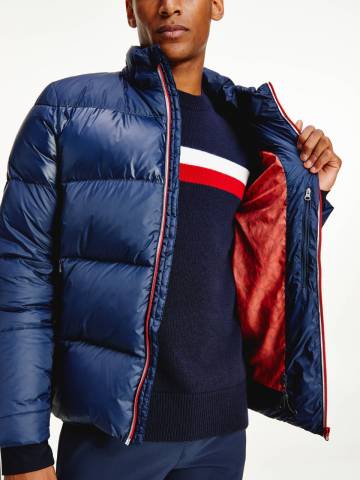 Doudoune &agrave; capuche style TH pour homme de Tommy Hilfige