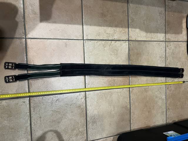 Sangle cheval avec &eacute;lastique  Noir 115 cm