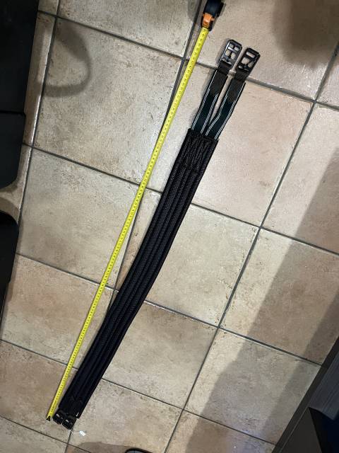 Sangle cheval avec &eacute;lastique  marron 125 cm