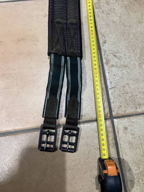 Sangle cheval avec &eacute;lastique  marron 125 cm