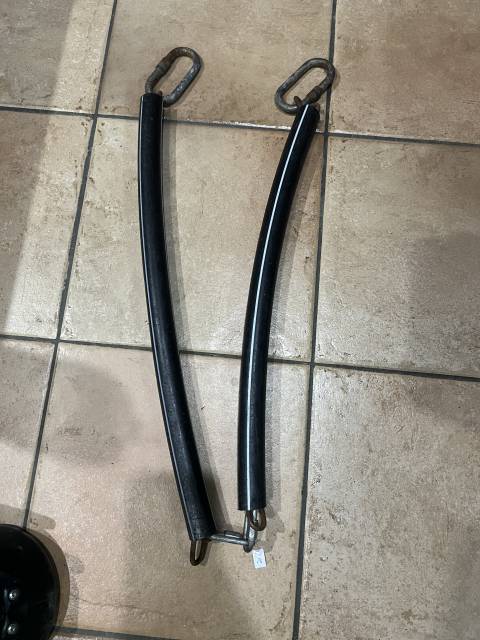 Barre de queue anti recul arri&egrave;re camion chevaux van  