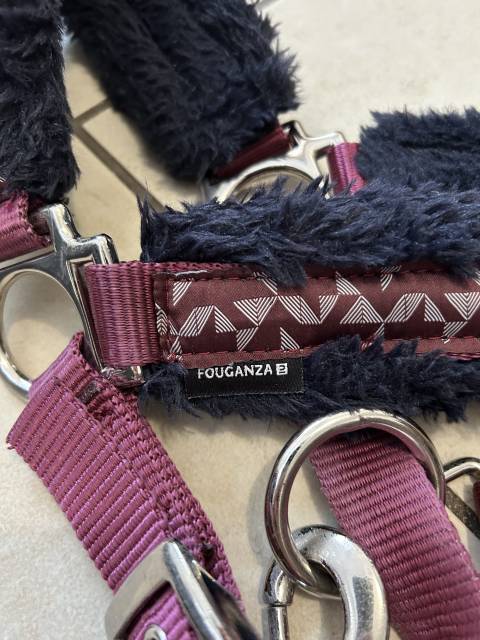 Ensemble licol + longe en mouton Fouganza 